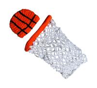 CIYODO Conjunto y Fiestas de Ñiño para Fotografía de Recién Nacido y Gorra de Algodón Tejido Envoltura de Red de Baloncesto Adecuado para Sesión de Fotos