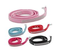 CIYODO Correa de de imitación Correa de Perro Correa para Perros pequeños Correa de Cachorro Brillante Pata Correas para pasear Perros Correa de Entrenamiento para Perros Blue