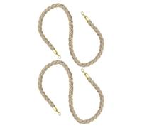 CIYODO Cuerda de Barrera de Yute Trenzada 28 Cm, 2 Unidades, Cuerda de Soporte Resistente para Control de Multitudes, Barrera de Cinturón para Aislamiento en Eventos y Seguridad