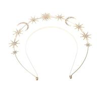 CIYODO Diadema de Diosa con Halo de Nuestra Señora Tocado Decorativo de Luna y Estrellas para Fiesta Accesorio de Decoración Cabello de Mujer