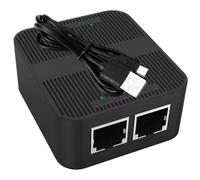 CIYODO Divisor Ethernet 1 a 2 Adaptador De Red Extensión De Cable Compatible Computadoras