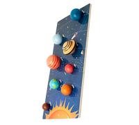 CIYODO Educativo de Puzzles de Madera para Reconocimiento del Sistema Solar con Bloques Juguetes de Encaje Planetario para Preescolar Desarrollo Cognitivo y Habilidades Motoras