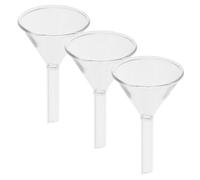 CIYODO Embudo Pequeño de Vidrio Científico en Kit de 3 Piezas Filtro para Laboratorio Adecuado para Embudos de Vidrio de Laboratorio de Frasco de Precisión