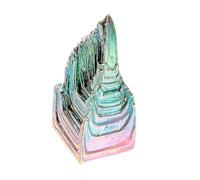 CIYODO Especimen Irregular de Cristal de Bismuto Decoración Mineral para Oficina Hogar y Acuario Adorno Elegante y Coleccionable