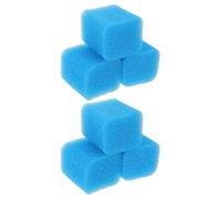 CIYODO Esponjas de Repuesto para Filtro de Pecera 6 Piezas, Almohadillas de Esponja Filtrante Reutilizables de 7 X 6,3 X 5,5 Cm para Filtro de Agua para Peces, Medios Filtrantes Finos