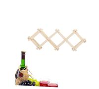 CIYODO estantería de Vino Almacenamiento de vinos en Compartimentos Individuales Estante de vinos para exhibición Mostrar Moderno Enfriador Vino botellero de Madera portabotellas Bambú