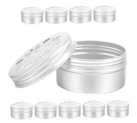 CIYODO Estuche De Entrenamiento De Olfato para Perros 80ml Caja De Aluminio Tapa Perforada 10 Unidades para Trabajo Canino y Entrenamiento De Búsqueda De Olores