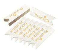 CIYODO Etiquetas con Agujeros, Resistentes y No se Deforman 100 Hechas a Mano de Papel Blanco en Acción de Gracias para Regalos Ideales para Decoración de Regalos