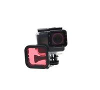 CIYODO Filtro Protector para Cámara de Buceo y Funda, Conjunto 3 Piezas, Compatible con Cámara de Acción Modelo 5, Lente de Vidrio Templado, Corrección de Color para Fotografía
