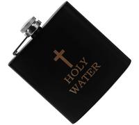 CIYODO Frasco de Acero Inoxidable Portátil para Alcohol y Vino Cruz Religiosa, Botella Pequeña Antiescape para Exteriores, Adecuado para Viaje y Uso Cristiano, 1 Pieza Color Aleatorio