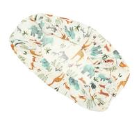CIYODO Funda Lavable para Cambiador de Ñiño Tejido de Algodón, Diseño de Animal del Bosque y Cubierta Extraíble para Protección Piel