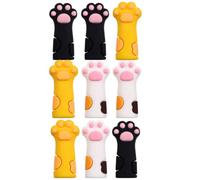 CIYODO Fundas para Mango de Herramientas de Manicura, 9 Piezas de Silicona para Alicates y Tijeras de Cutícula, Diseño Multicolor para Manicura y Cuidado Personal