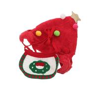 CIYODO Gorros Navideños Tejidos para Mascotas Sombrero y Bandana para Perros y Gatos de Disfraz Suave y Seguro para Fiestas de Navidad