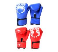 CIYODO Guantes de Boxeo de Entrenamiento Guantes de Lucha Libre de PU Rojos Ligeros, Transpirables y Ajustados para Adolescentes, Reducen el Riesgo de Lesión en Sparring y Entrenamiento