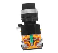 CIYODO Interruptor Selector Rotativo De 3 Posiciones Con Autobloqueo La38-11x2, Para Conmutación Eléctrica Ac 0-440 V, Con Mecanismo De Enclavamiento Mantenido Para Equipos Industriales