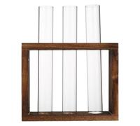 CIYODO Jarrón de Tubo de Ensayo de Vidrio Transparente para Plantas Hidropónicas, Maceta Colgante Pequeña para Decoración de Escritorio y Centros de Mesa