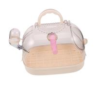 CIYODO Jaula Portátil Transparente para Pájaros Pequeña con Percha y Bandeja Extraíble Transportín Seguro y Fácil de Limpiar para Periquitos y Aves Domésticas Viajes y