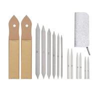 CIYODO Juego de 15 Piezas para Dibujo Artístico Punteros de Papel de Lija y Difuminadores, Adecuado para Estudiantes y Artistas que Buscan Precisión y Efectos de Mezcla