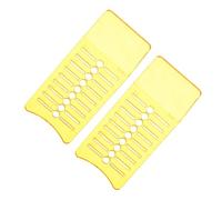 CIYODO Juego de 2 Herramientas de Plástico para Envoltura de Vinilo de Coches, Regla de Corte de 140 Grados, 7.5x3.5 Cm, Herramienta de Medición y Raspado para Revestimiento