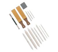 CIYODO Juego de 23 Piezas de Punteros de Papel de Lija Lápiz, Tortillones y Tocones para Dibujo Artístico, Borrador Moldeable y Herramienta de Extensión para Bocetos