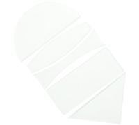 CIYODO Juego de 5 Lentes de Vidrio para Experimentos Ópticos Semicirculares Triangulares y Herramientas de Enseñanza de Física Equipo de Demostración de Refracción de Luz