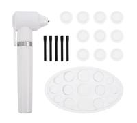 CIYODO Juego de Agitador Eléctrico de Pigmentos para Tinta y Pegamento, Batidora Semiautomática Varillas Mezcladoras y Soporte para Vasos, Color Claro, Adecuado para Cocina y