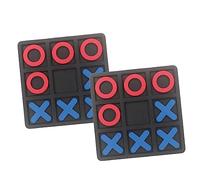 CIYODO Juguete de Ajedrez de Plástico para Niños, Juego de Mesa Interactivo Educativo, Tamaño Pequeño, Color Negro, para Padres E Hijos, Uso en Fiestas Familiares, 2 Juegos