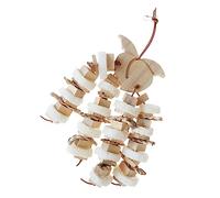 CIYODO Juguete De Madera para Masticar Frutas con Forma De Cuerda para Pájaros De Parrot Bite String para Que Tu Mascota Lo Muerda Y Mejore Su Estado De Ánimo.