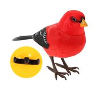 CIYODO Juguete de Pájaro Eléctrico con Realistas Adorno de Pájaro para Decoración y Entretenimiento Juguete Divertido con Canto y Mimicry para