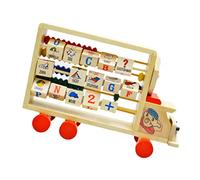 CIYODO Juguete De Soporte De Ábaco Contando Material Didáctico Juguete De Aprendizaje De Matemáticas Herramienta para Contar Juguete para Colorful De Madera