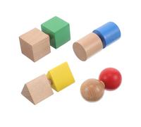 CIYODO Juguete Educativo de Madera con Puzzles de Geometría para Desarrollo de Habilidades de Tornillo y Bloque Estimulación Concentración y Creatividad para Niñas
