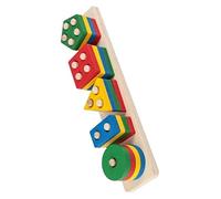 CIYODO Juguete Montessori de Madera para Clasificación de y Colores Bloques Sensoriales Apilables para Desarrollo Motriz Pequeños para Educación Temprana Casa y Jardín Infantil