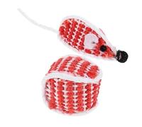 CIYODO Juguete para Gatos Forma De Pelota De Ratón De Sisal Juguete Interactivo para Gatos Ratones para para De Interior para Sesiones De Casa