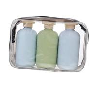 CIYODO Kit De Botellas Viaje Rellenable Sin Fugas Con Tapas Abatibles Bolsas Incluidas Para Champú Loción Acondicionador Cuidado Personal Compacto Ligero Reutilizable Para Higiene Desplaz