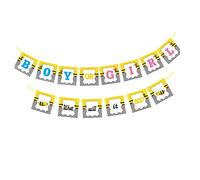 CIYODO Kit De Pancarta Pancartas Para Shower Kit De Banderines Decorativos Pancarta De Divulgación De Género Yellow