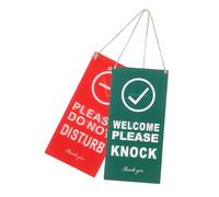 CIYODO Letrero Doble Cara para Puerta con Do Not Disturb y Open Closed Colgante Reversible para Oficina Clínica y Sesiones Online Diseño Versátil y Fácil de Ajustar