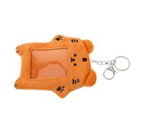 CIYODO Llavero Portatarjetas de Peluche para Kpop Funda Protectora de Identificación Estuche Suave con Diseño de Tigre para Mochila Bolsa y Uso Escolar