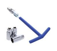 CIYODO Llaves para Bujías T de Alta Resistencia Herramienta Manual Portátil con Mango Ergonómico Compatible con Motos y Coches Set de Azul para Rápido Electricidad