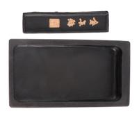 CIYODO Losa de Tinta China para Caligrafía y Dibujo, Piedra de Entintar Rectangular 10 Cm, Barra de Tinta 50 G, Piedra de Tintero Portátil para Estudiantes y Artistas