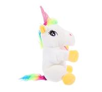 CIYODO Marioneta de Mano de Unicornio para Niños de Tejido Blanco, Fácil de Operar Contar Historias E Interacción Infantil
