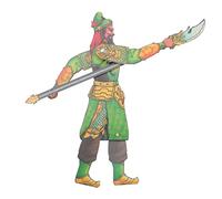 CIYODO Marionetas de Sombras Tradicionales Chinas de Madera Creativas Diseño Clásico de Personajes Época Tres Reinos para Niños en Espectáculos y Jardín de Infancia