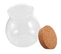 CIYODO Mini Botella de Transparente con Tapón Frasco Pequeño para Manualidades y Acuario Bote Sellado Versátil para Almacenamiento Decorativo sin Luz
