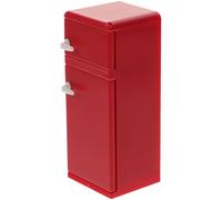 CIYODO Mini Frigorífico de Juguete Rojo para Casas de Muñecas Modelo de Fotografía de Nevera en Miniatura Decoración de Mininevera para Accesorios de Miniaturas