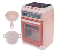 CIYODO Mini Horno Eléctrico, Juguete de Cocina Función Simulada, Material Plástico Seguro, Tamaño Compacto Portátil, Adecuado para Juegos de rol y Desarrollo Motriz