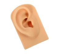 CIYODO Modelo de Oreja de Silicona Derecha Flexible Realista para Entrenamiento de Perforación y Exhibición de Joyería Soporte Compacto y Portátil para Organización de Pendientes