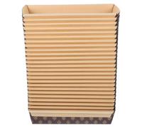 CIYODO Moldes Rectangulares de Papel Desechables 200X65X45Mm para Hornear Pan Resistentes Grasa Antiadherentes 50 Piezas Ideales para Repostería y Panadería Casera