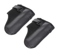 CIYODO Muñequeras Deportivas para Golf en Neopreno y Cuero Pu, Corrector de Postura para Principiantes, Alivio de Presión y Reutilizables, 1 Par Negro