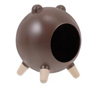 CIYODO Nido de hámster Trampa criadores Jaula de Conejo Interior Masticar vacío Rata casa Hamster casita Hamster Cama Hamster pequeño escondite de Mascotas escondite de Erizo Madera Brown