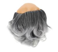 CIYODO Old Man Bald Cap Wig para Hombre y Mujer Peluca Calva para Disfraz Científico Cosplay y Fiesta de Halloween Fácil de Usar y Limpiar Aspecto Natural para Role Play