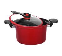 CIYODO Olla de Cocina Multifuncional con Micro Presión Antiadherente para Estufa Gas Inducción Manejo Seguro con Asas Térmicas para Sopas y Guisos Diarios